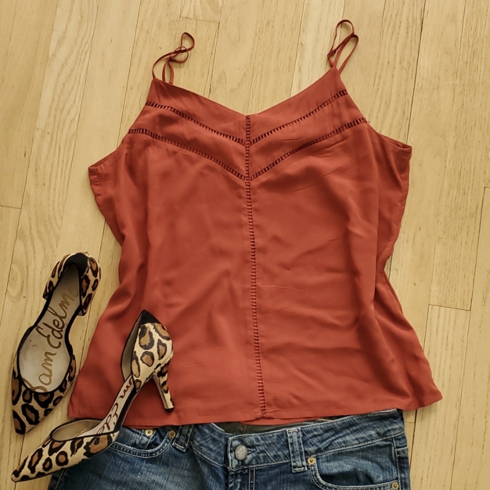 Banana Republic camisole. Rust. Beautiful. Med.